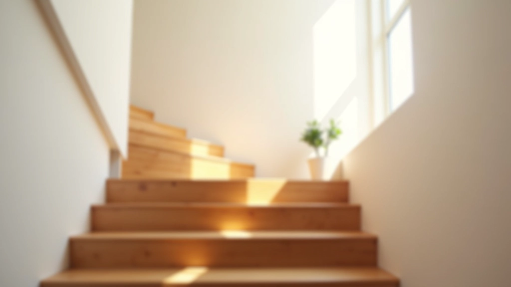 Schody vedoucí nahoru symbolizující postupný pokrok a milníky